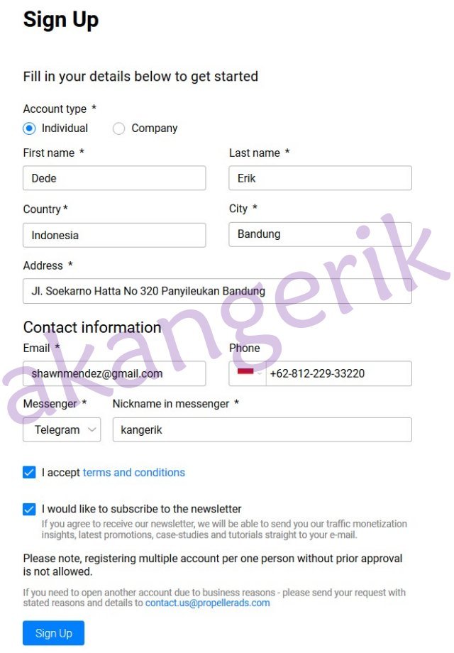 Cara Daftar Review Dan Bukti Pembayaran Propellerads