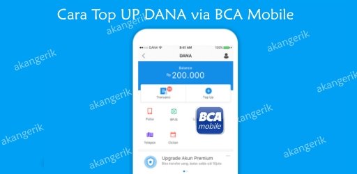 Cara top up dana via m banking